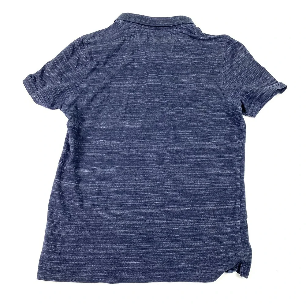Banana Republic Polo‎ Shirt Mens Large Navy Blue Collared Cotton Blend